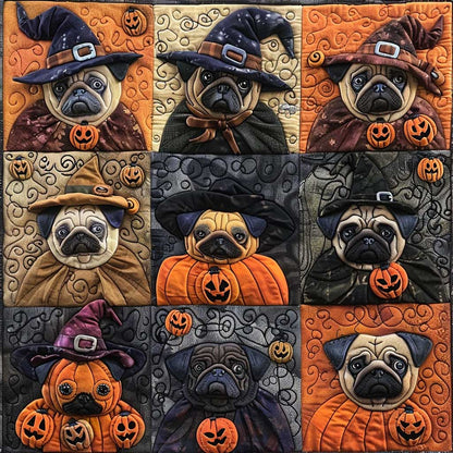 Trick Or Treat Pugs XR1908023CL Quilt