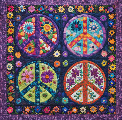 Trippy Hippie Sign WJ0406019CL Quilt