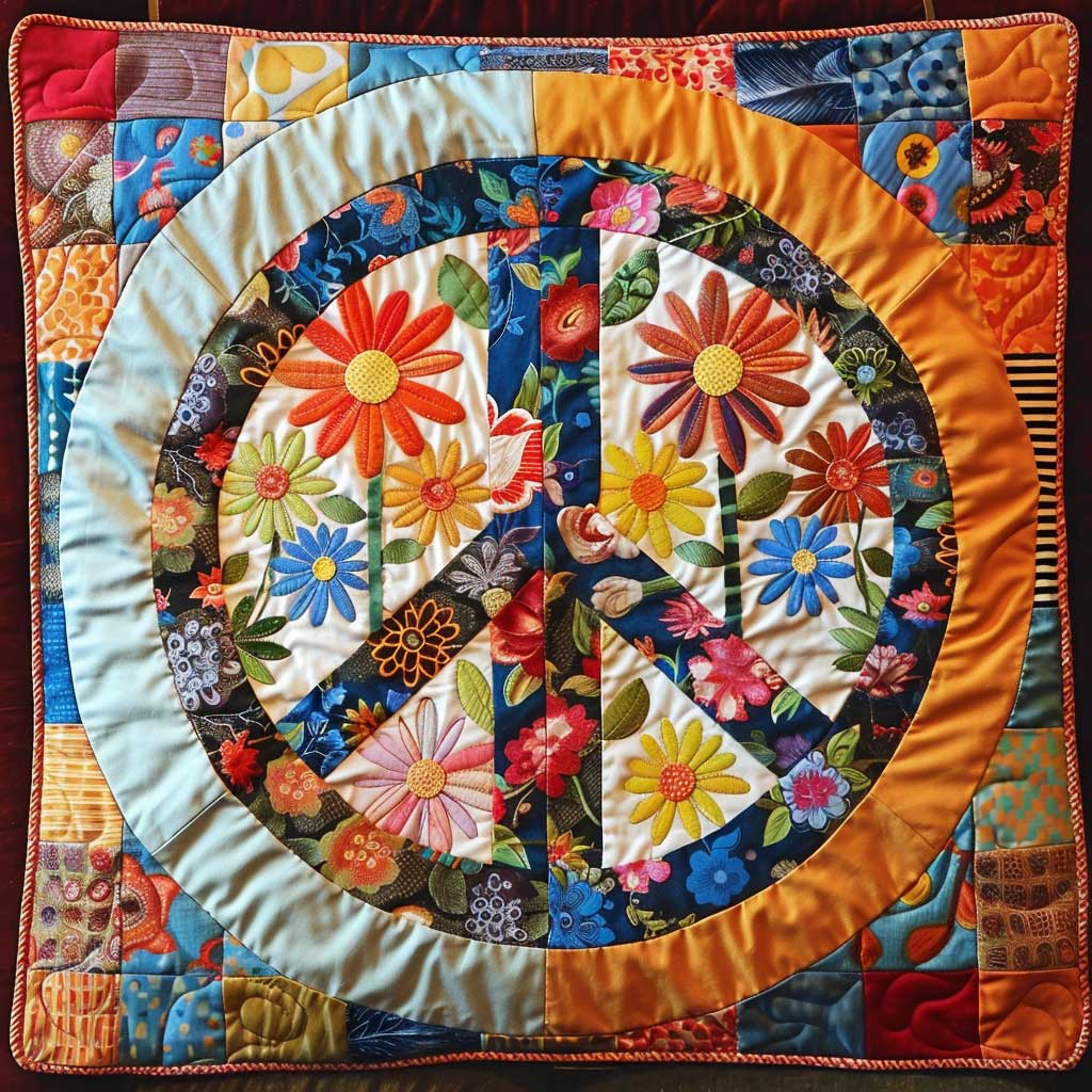 Trippy Hippie Sign WJ2507030CL Quilt