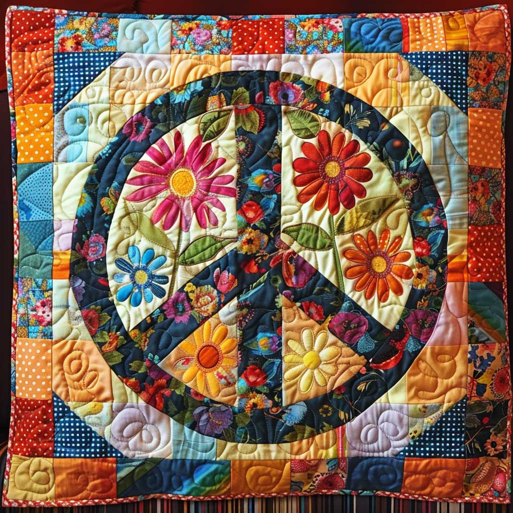 Trippy Hippie Sign WJ2507031CL Quilt