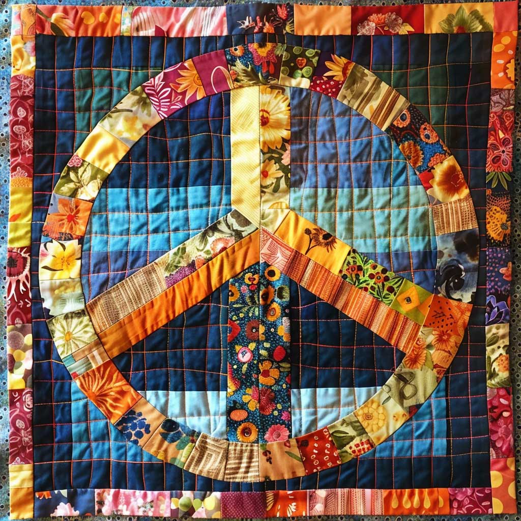 Trippy Hippie Sign WJ2507032CL Quilt