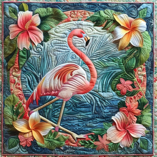 Tropical Flamingo XR3005002CL Quilt