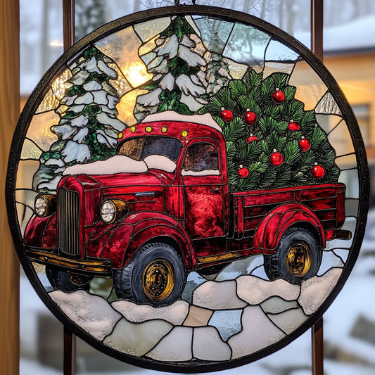 Truck WU1701038CL Stained Glass Suncatcher