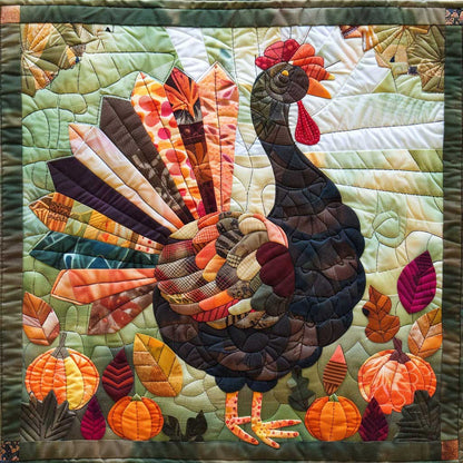 Turkey And Pumpkin WO2407003CL Quilt