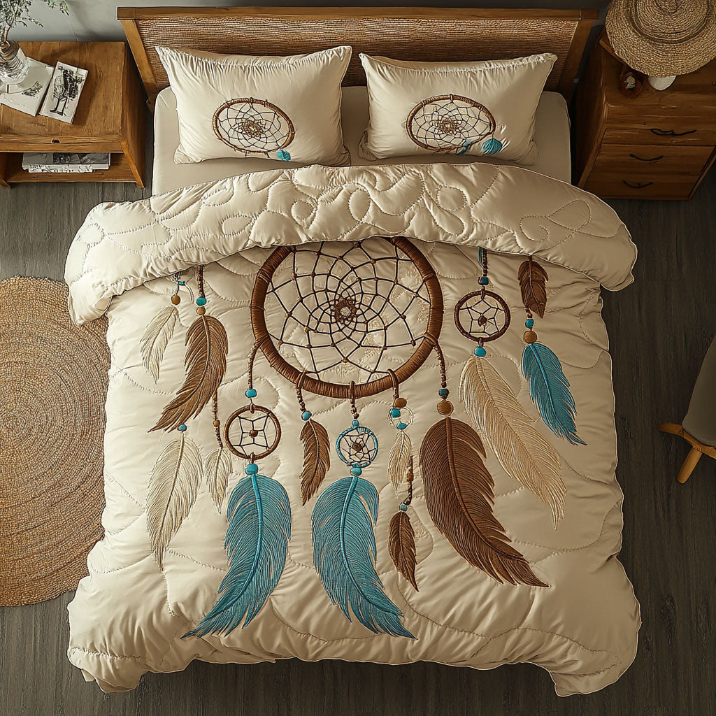 Turquoise Dreamcatcher WU2002046CL Duvet Cover Set
