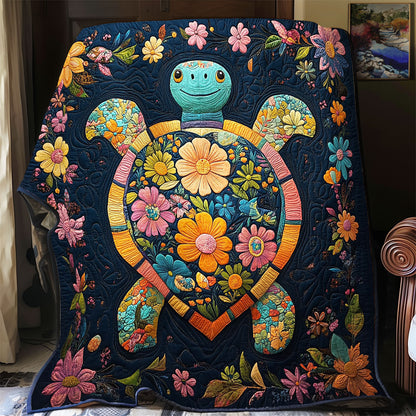 Turtle Flower WX0403095CL Quilt