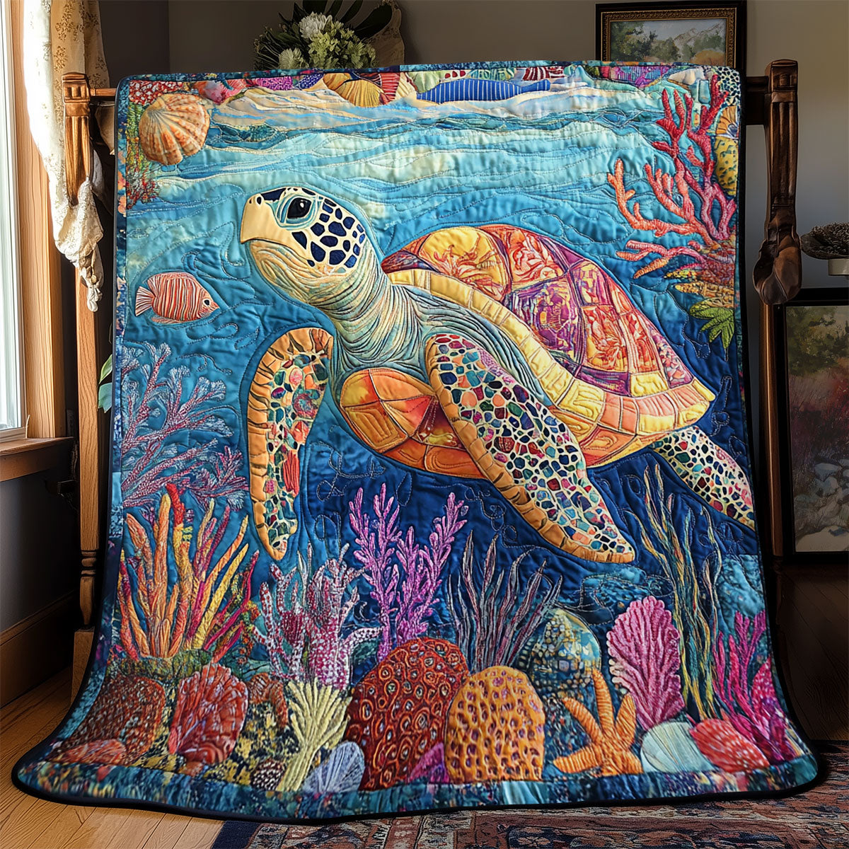 Turtle Ocean YR0702033CL Quilt