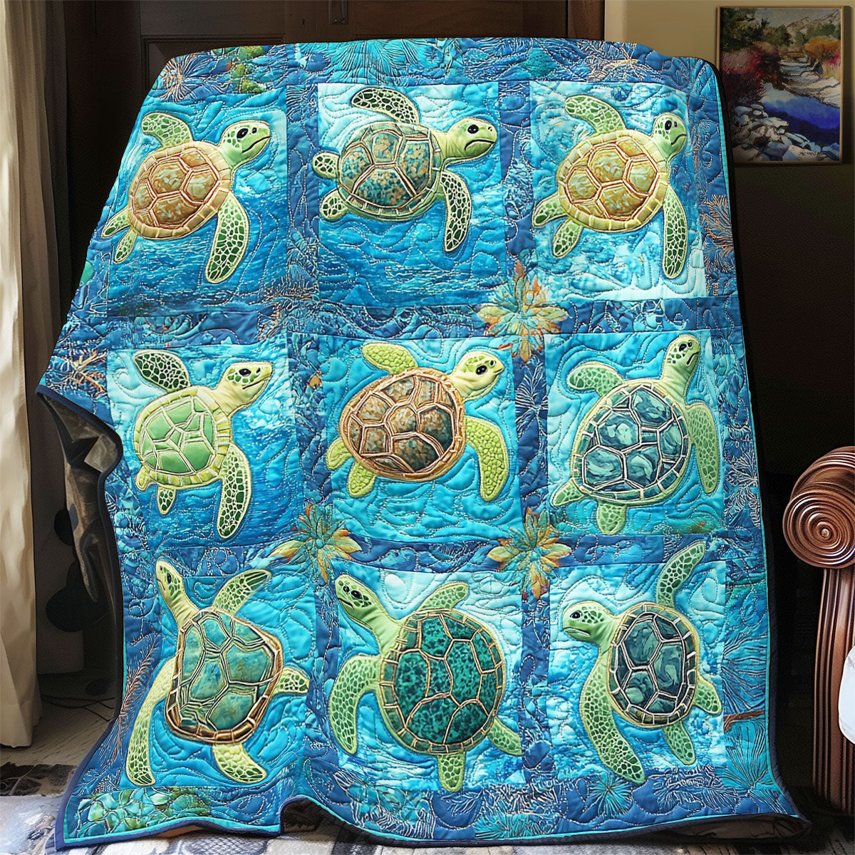Turtle Tide YR1904011CL Quilt