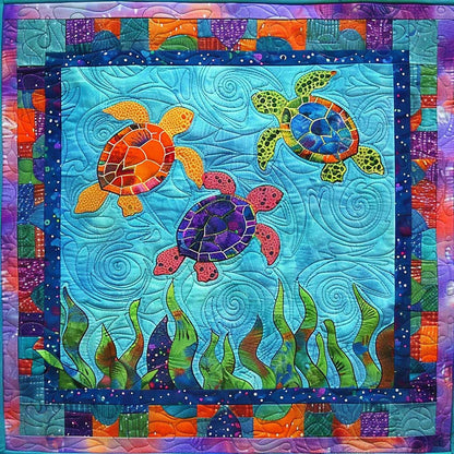 Turtle Under The Sea XR0107015CL Quilt