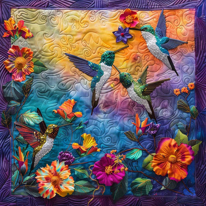 Twinkle Hummingbirds XR1008018CL Quilt