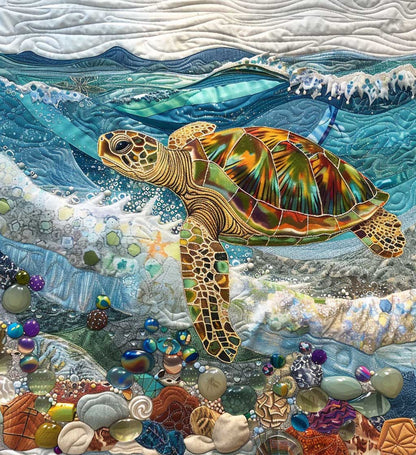 Twinkle Sea Turtles XR0808058CL Quilt