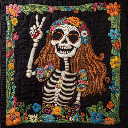 V Sign Skull XR0808048CL Quilt