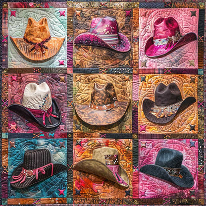 Vintage Cowboy Hats XR2008019CL Quilt