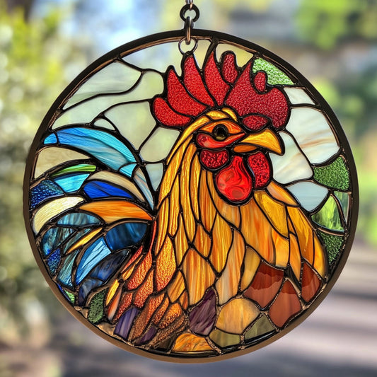 Vintage Rooster WU1601064CL Suncatcher