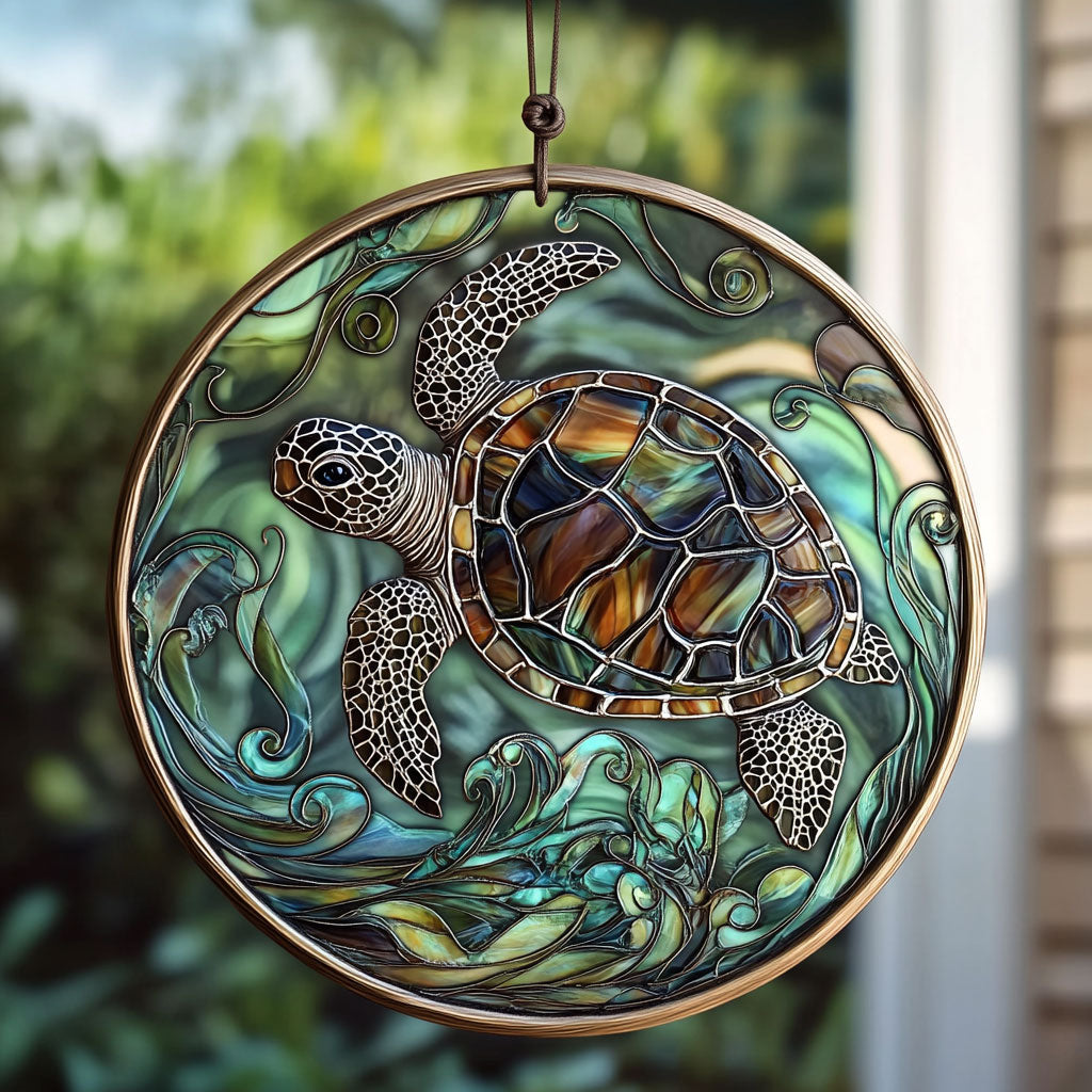 Vintage Sea Turtle WU1601074CL Suncatcher