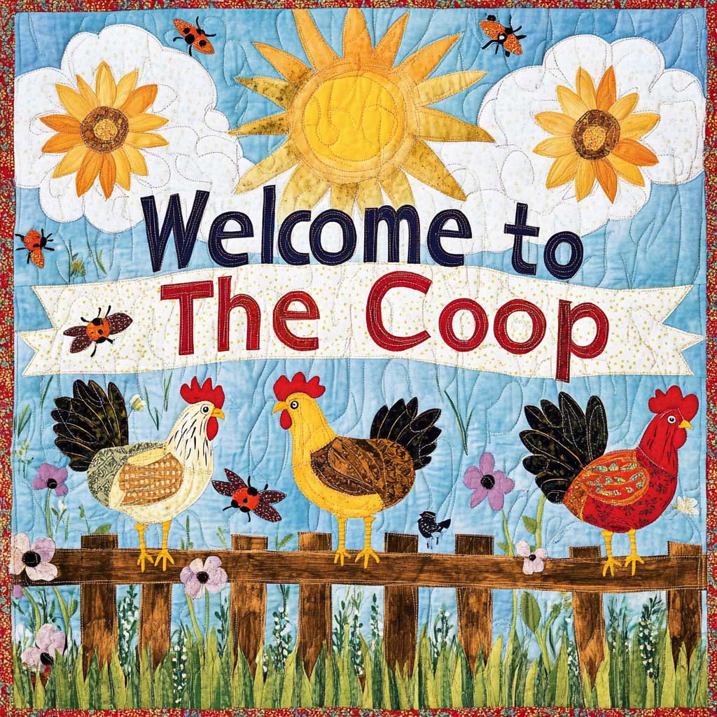 Welcome To The Coop XR0508034CL Quilt