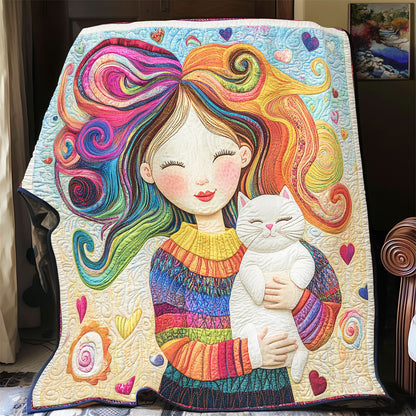 Whimsical Cat Embrace YR2801018CL Quilt