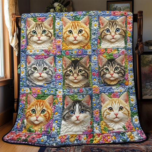 Whiskers in the Wildflower YR0502010CL Quilt