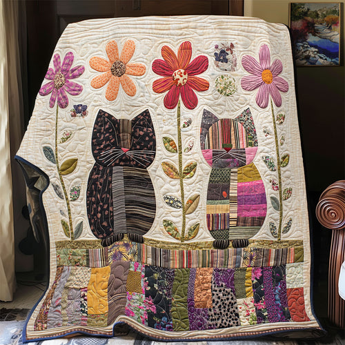 Whiskers in the Wildflowers YR2901030CL Quilt