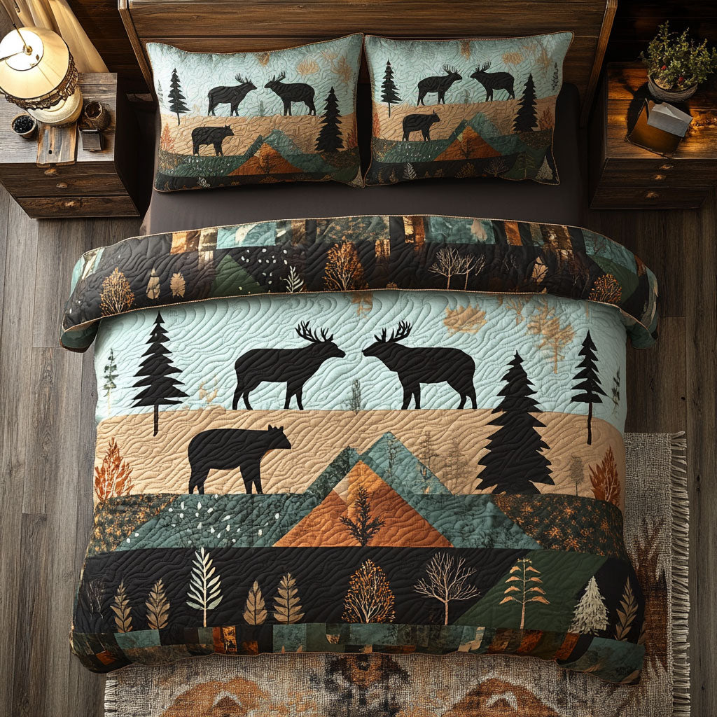 Wild Life Rustic Patchwork WU0603044CL Duvet Cover Set