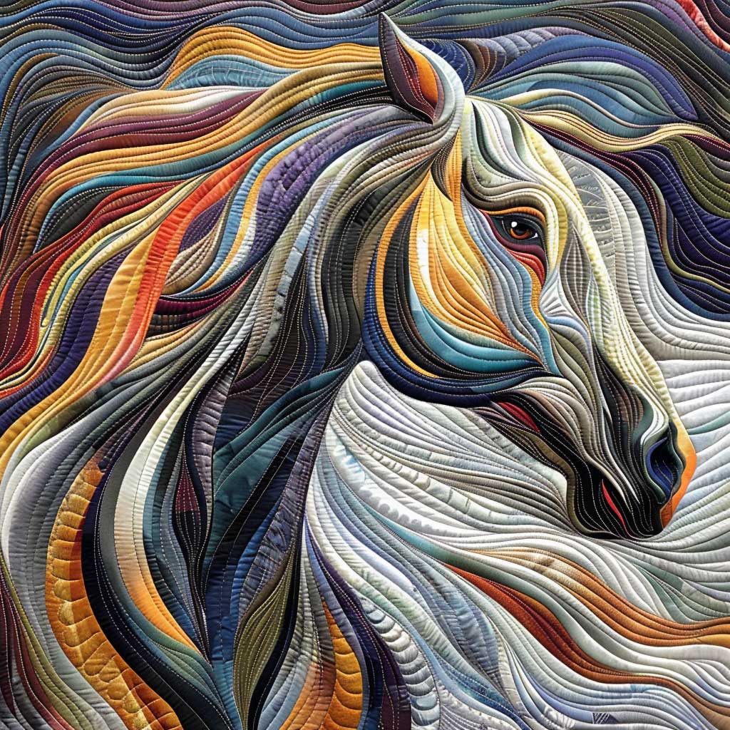 Wild Spirit Horse XR2008026CL Quilt