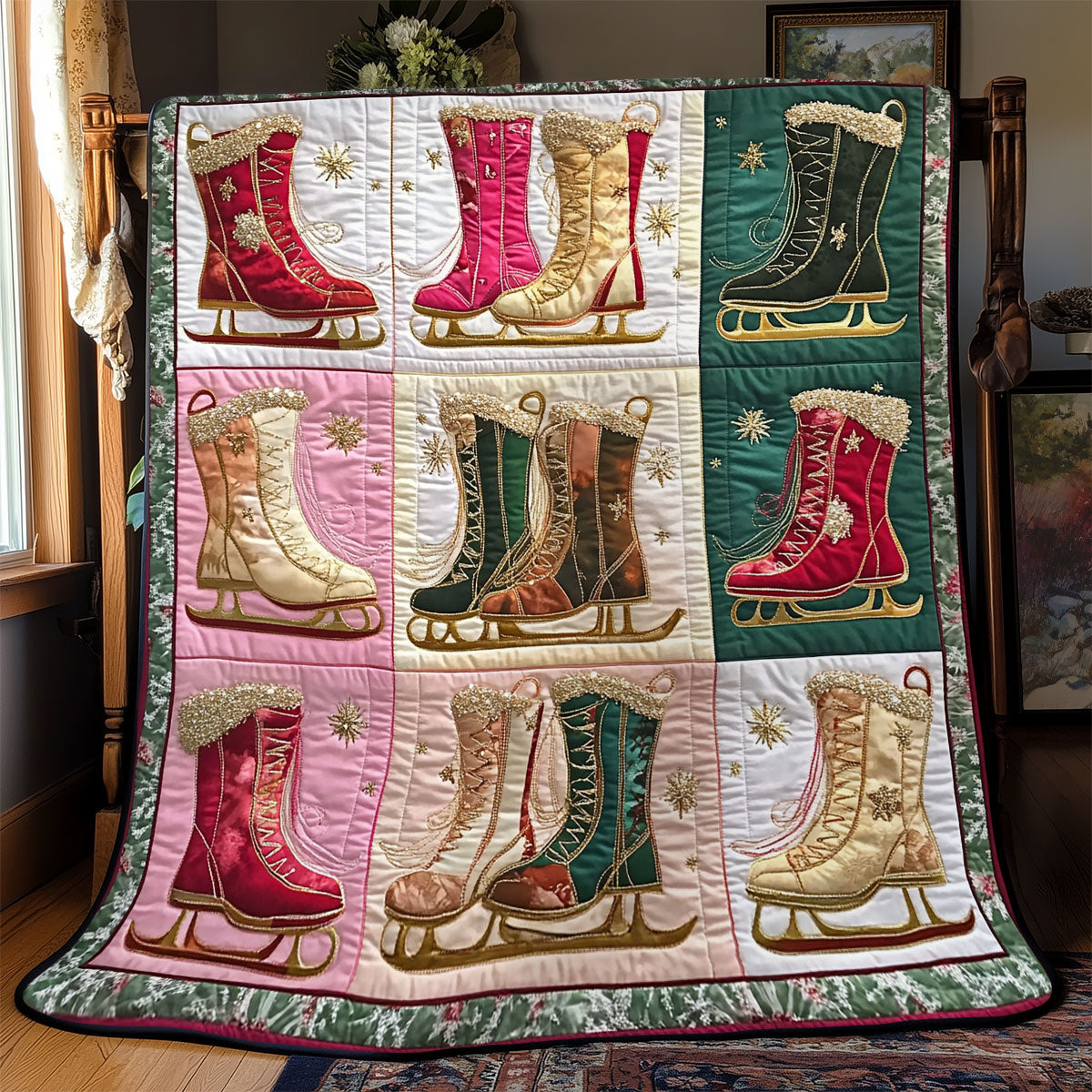 Winter's Dance of Skates YR0402005CL Quilt