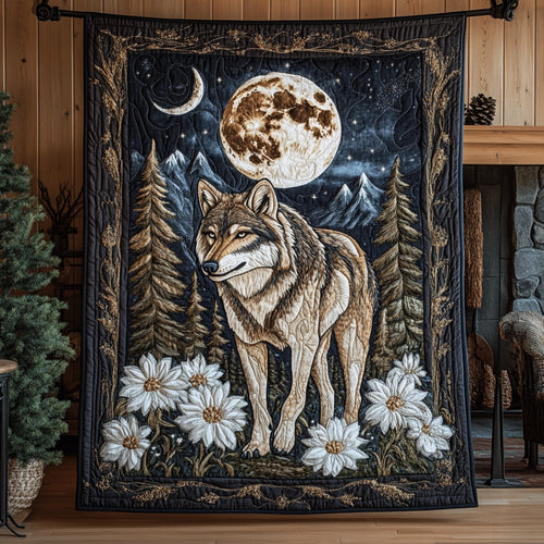 Wolf In The Forest WU0401087CL Quilt