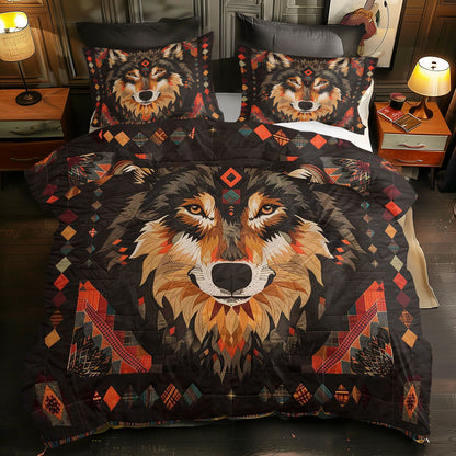 Wolf Native American WJ1706022CL Duvet Cover Set