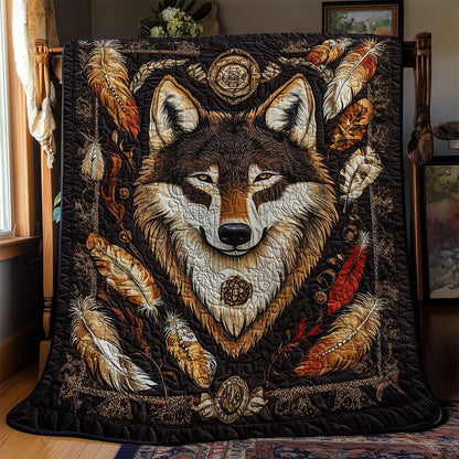 Wolf Native American YR0902014CL Quilt