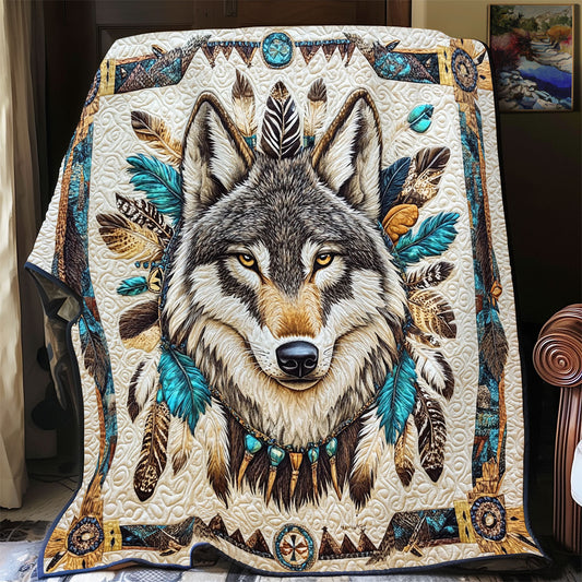 Wolf Native American YR2801026CL Quilt