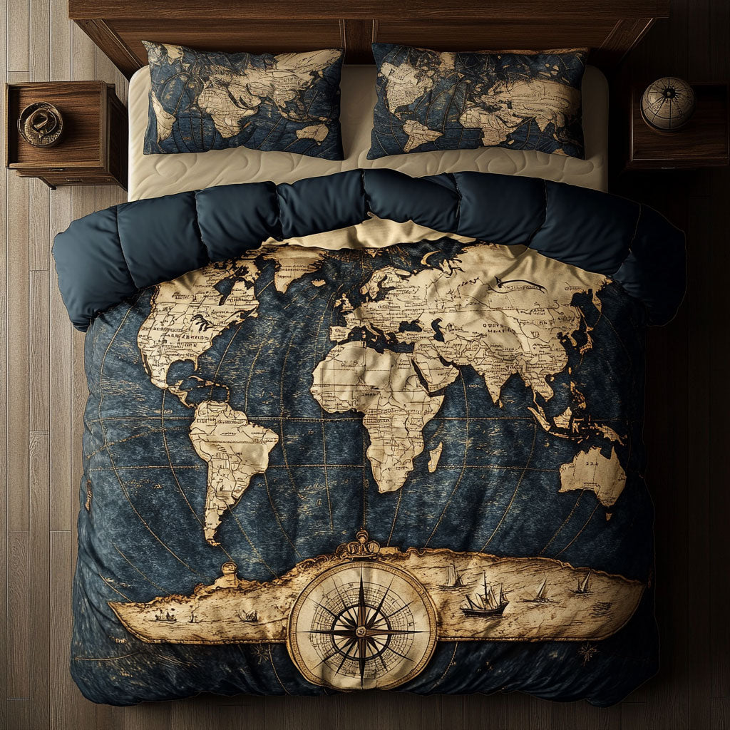 World Map WU2702069CL Duvet Cover Set – Cozzyhomes