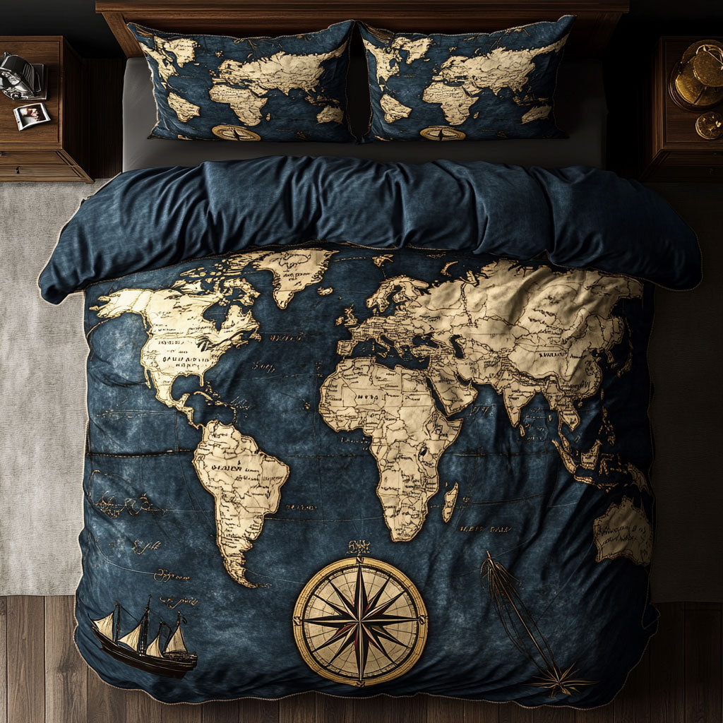 World Map WU2702070CL Duvet Cover Set – Cozzyhomes